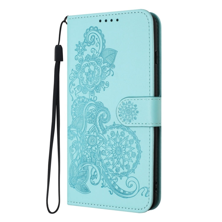For OPPO A60 Datura Flower Embossed Flip Leather Phone Case