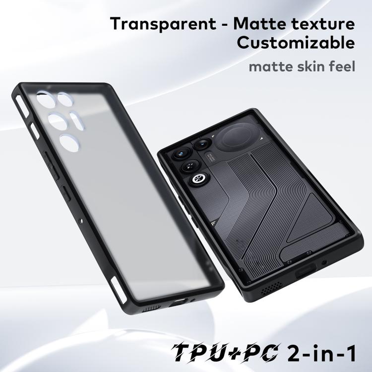 For ZTE nubia RedMagic 11 Air Fine Pore Matte Black TPU + PC Phone Case