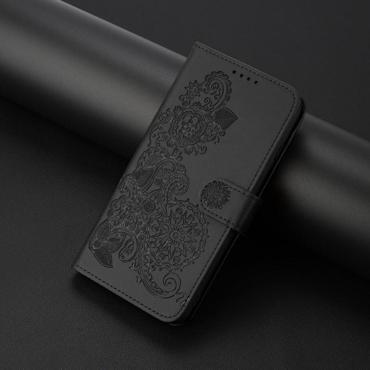 For Honor 200 Datura Flower Embossed Flip Leather Phone Case