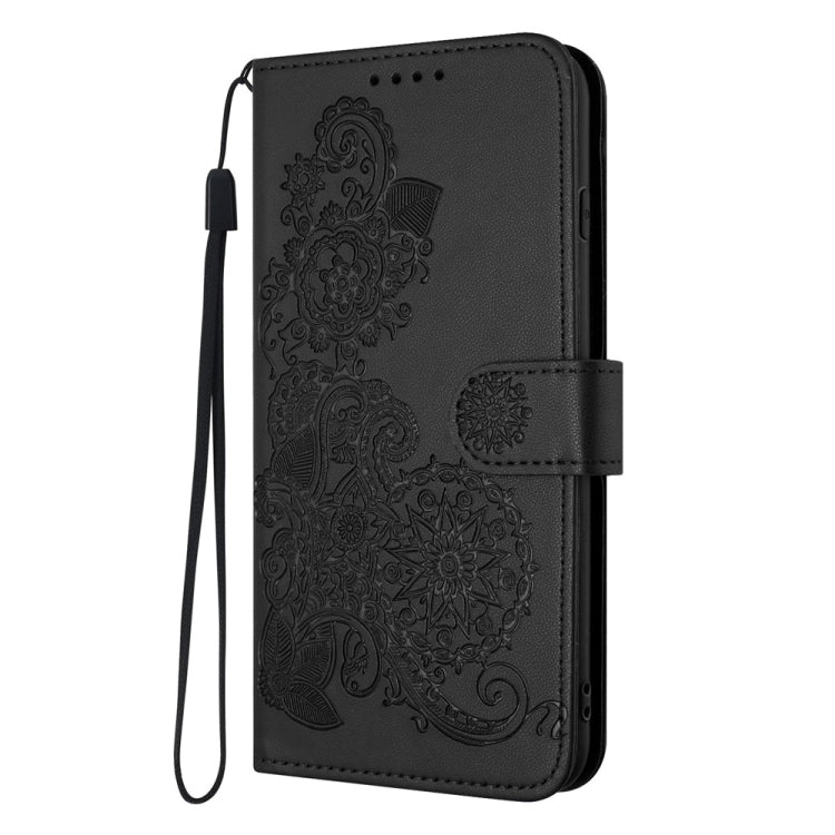 For Honor 200 Pro Datura Flower Embossed Flip Leather Phone Case