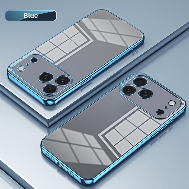 For iPhone 17 Pro Max Transparent Plating Fine Hole Phone Case
