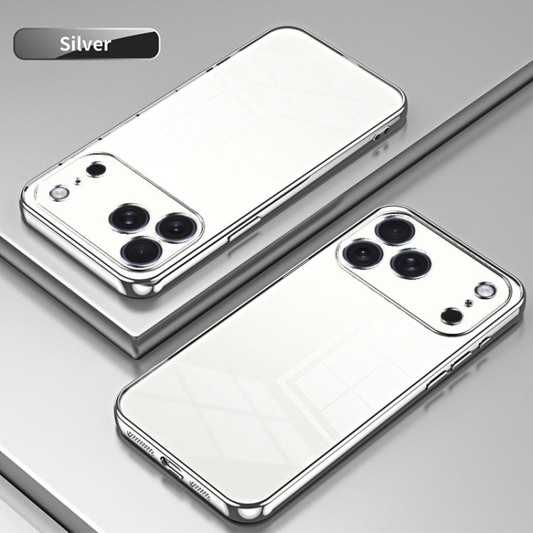 For iPhone 17 Pro Max Transparent Plating Fine Hole Phone Case