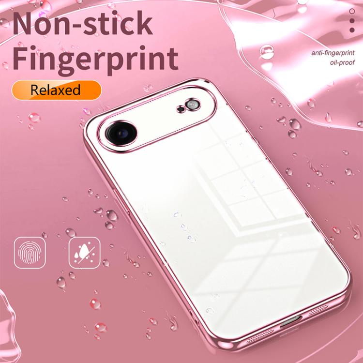 For iPhone Air Transparent Plating Fine Hole Phone Case