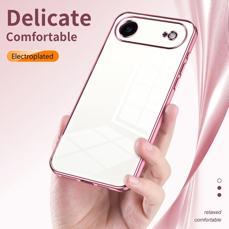 For iPhone Air Transparent Plating Fine Hole Phone Case