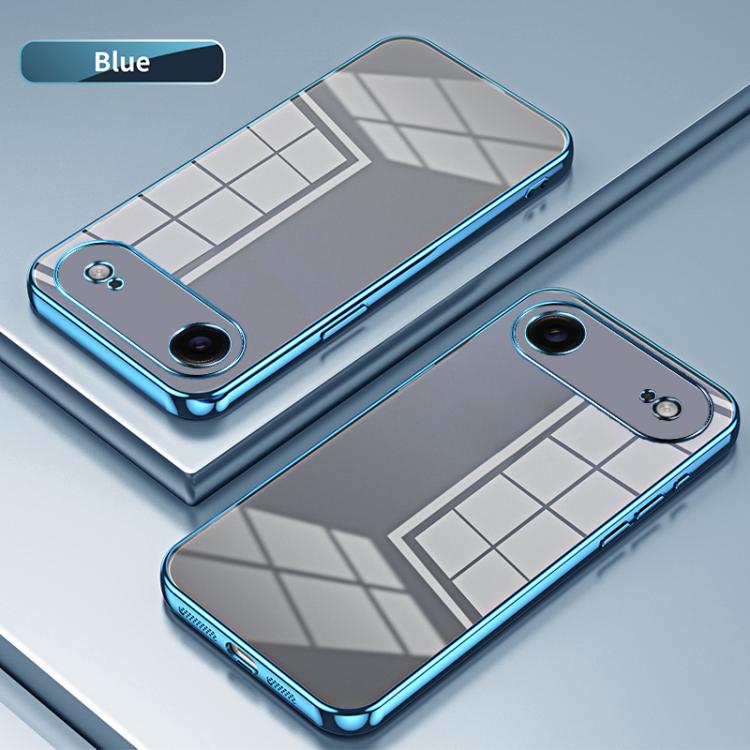 For iPhone Air Transparent Plating Fine Hole Phone Case