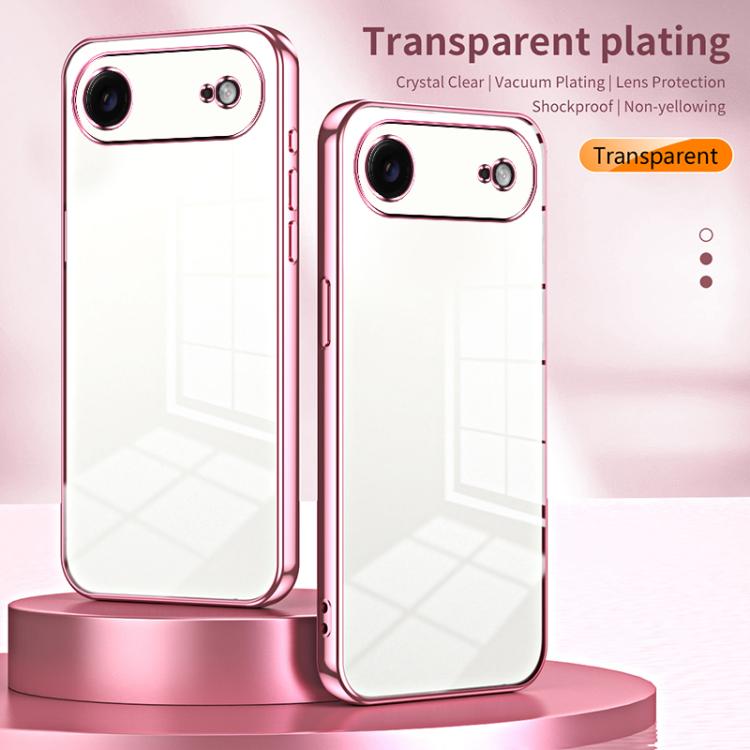 For iPhone Air Transparent Plating Fine Hole Phone Case