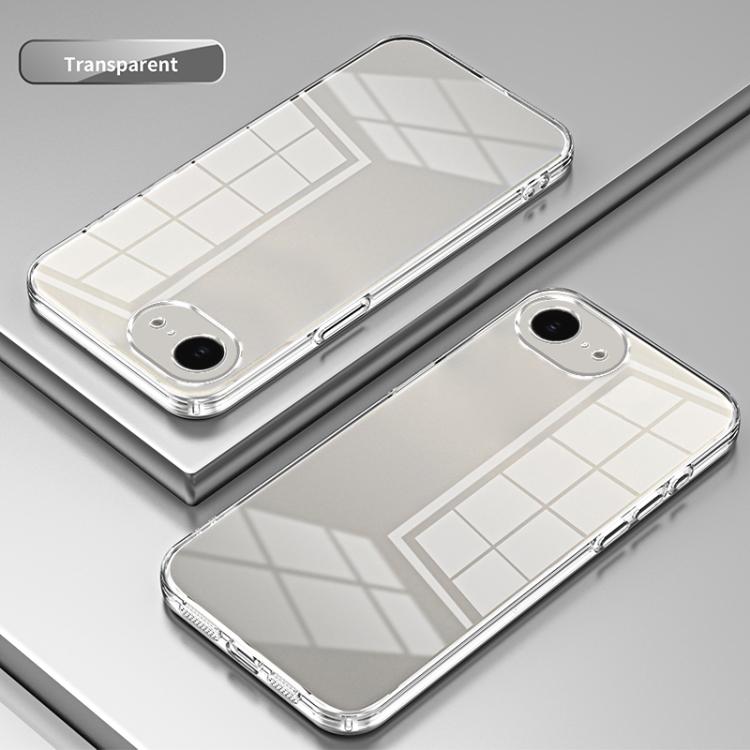 For iPhone 17e / 16e Transparent Plating Fine Hole Phone Case