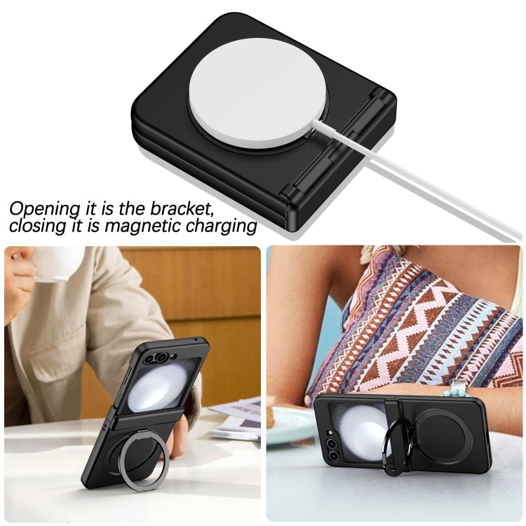 For Samsung Galaxy Z Flip6 / Flip7 FE 360 Degree Stand MagSafe Magnetic All-inclusive Phone Case