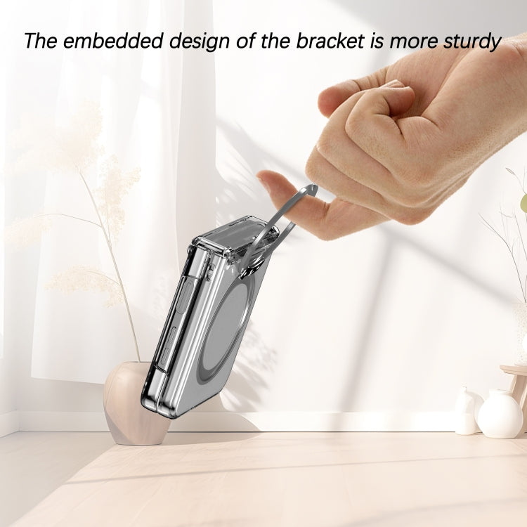 For Samsung Galaxy Z Flip4 5G 360 Degree Stand MagSafe Magnetic All-inclusive Phone Case