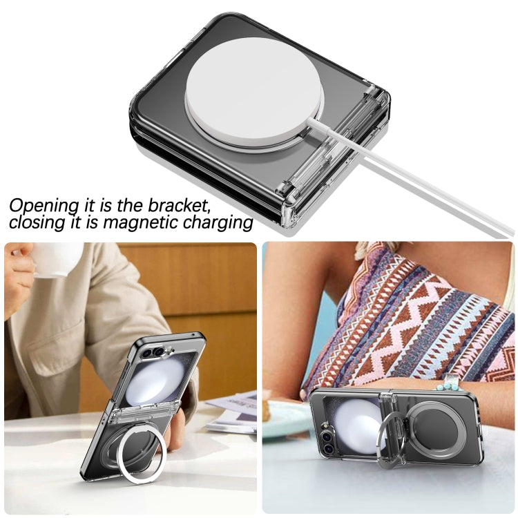 For Samsung Galaxy Z Flip4 5G 360 Degree Stand MagSafe Magnetic All-inclusive Phone Case