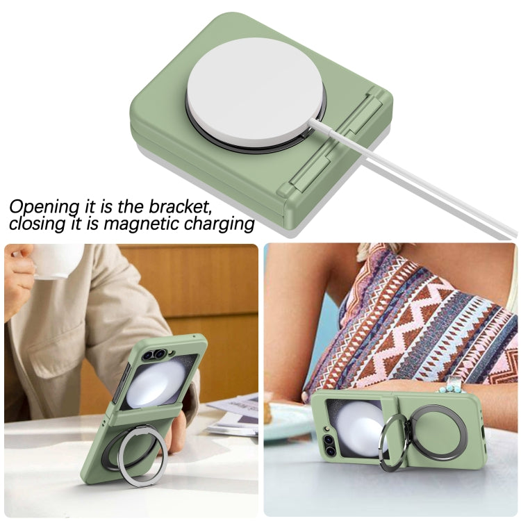For Samsung Galaxy Z Flip4 5G 360 Degree Stand MagSafe Magnetic All-inclusive Phone Case