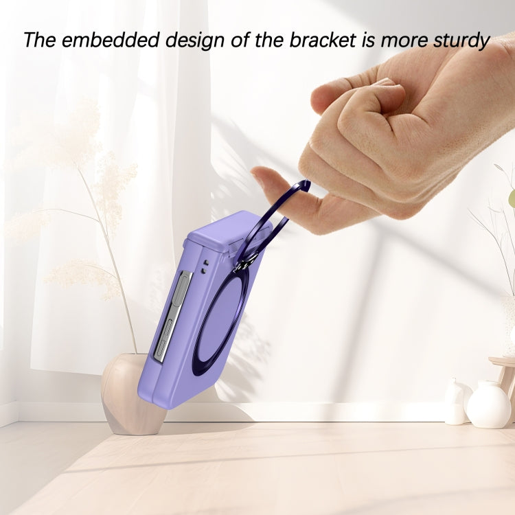 For Samsung Galaxy Z Flip4 5G 360 Degree Stand MagSafe Magnetic All-inclusive Phone Case