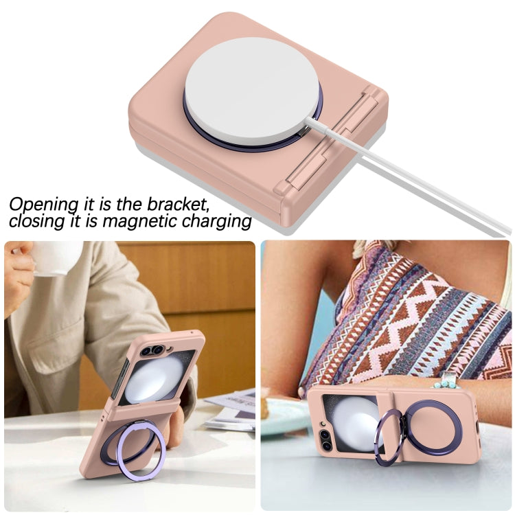 For Samsung Galaxy Z Flip3 5G 360 Degree Stand MagSafe Magnetic All-inclusive Phone Case