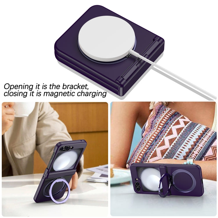For Samsung Galaxy Z Flip3 5G 360 Degree Stand MagSafe Magnetic All-inclusive Phone Case