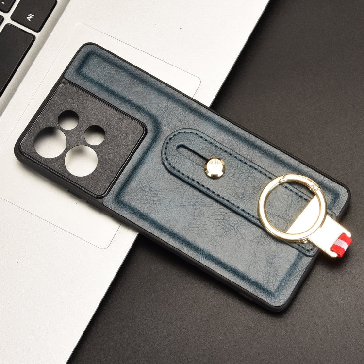 For Motorola Edge 50 5G Wristband Leather Back Phone Case