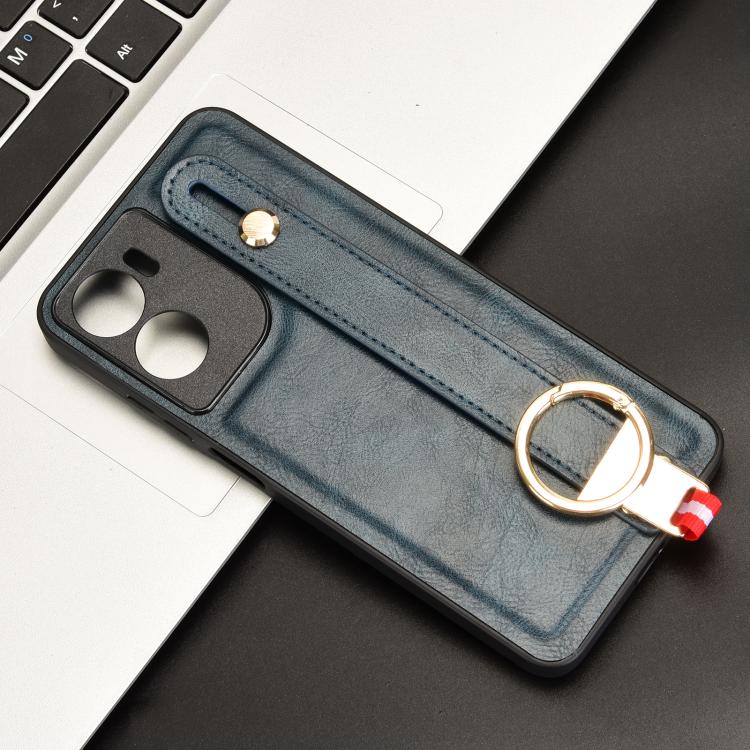 For Motorola Moto G05 / E15 4G Wristband Leather Back Phone Case