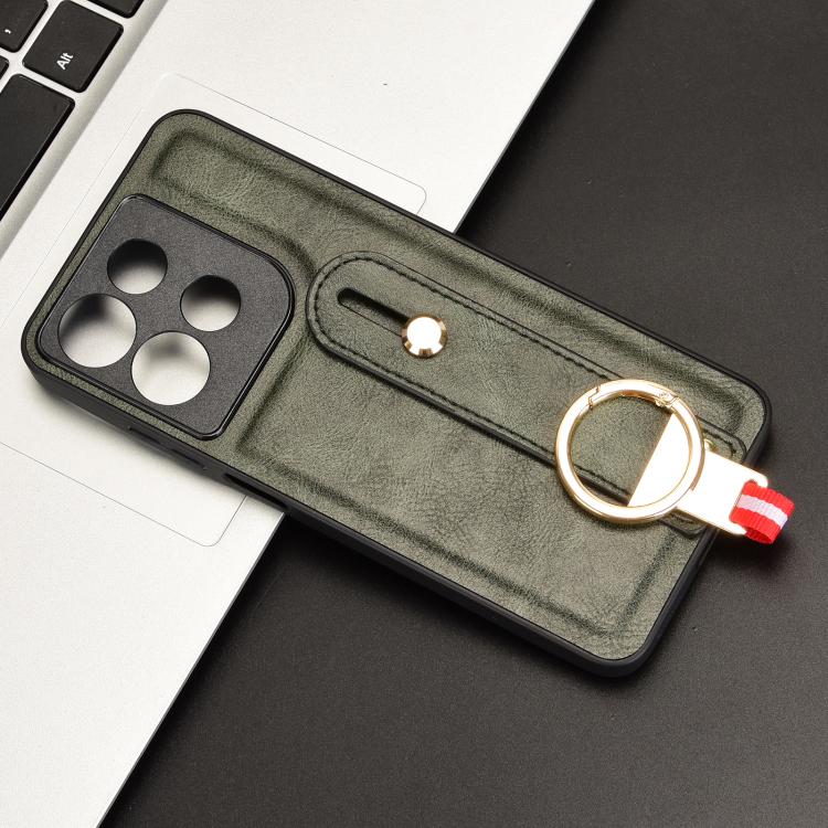 For Motorola Moto G15 / G15 Power 4G Wristband Leather Back Phone Case