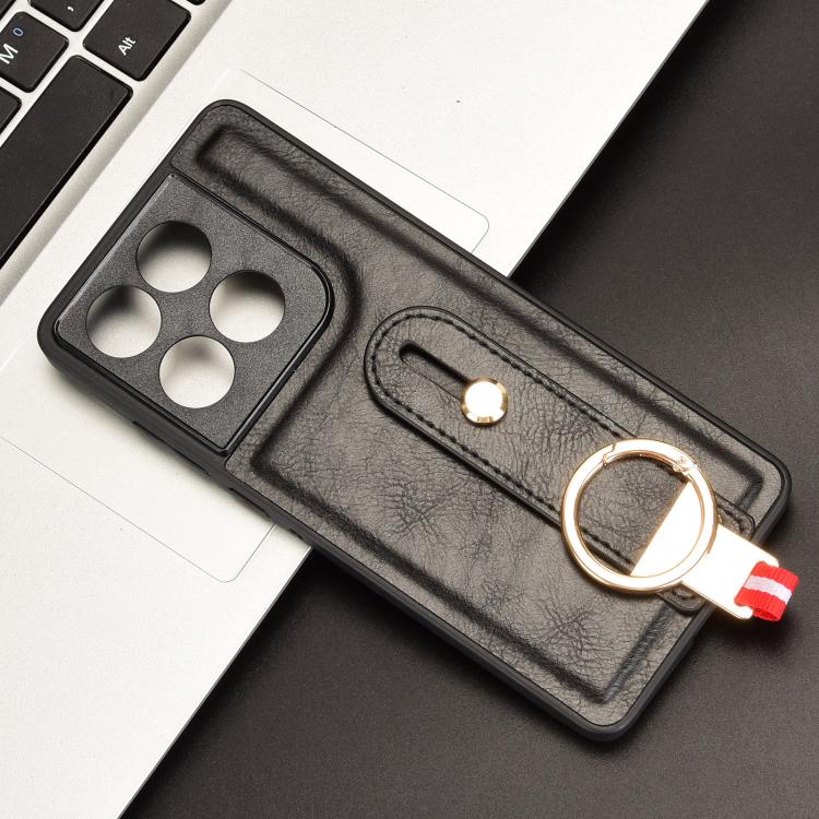 For Motorola Edge 60 Fusion Wristband Leather Back Phone Case