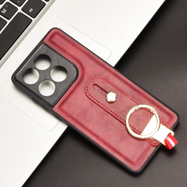For Motorola Edge 60 Fusion Wristband Leather Back Phone Case