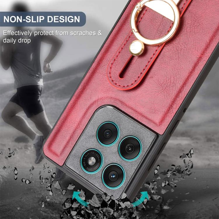 For Motorola Edge 60 Fusion Wristband Leather Back Phone Case