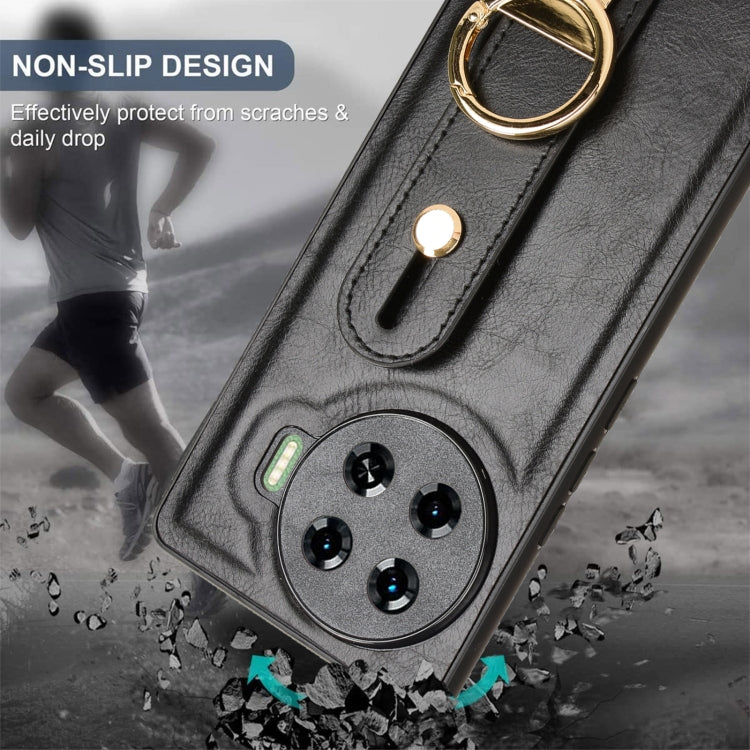 For Tecno Spark 20 Pro+ 5G Wristband Leather Back Phone Case