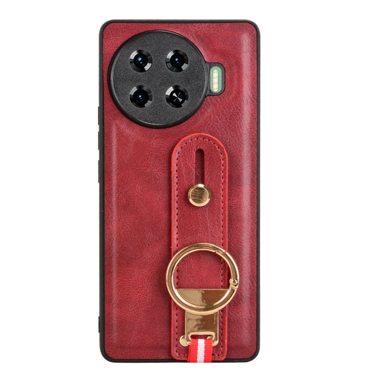 For Tecno Spark 20 Pro+ 5G Wristband Leather Back Phone Case