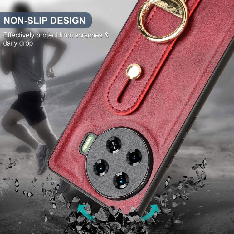 For Tecno Spark 20 Pro+ 5G Wristband Leather Back Phone Case