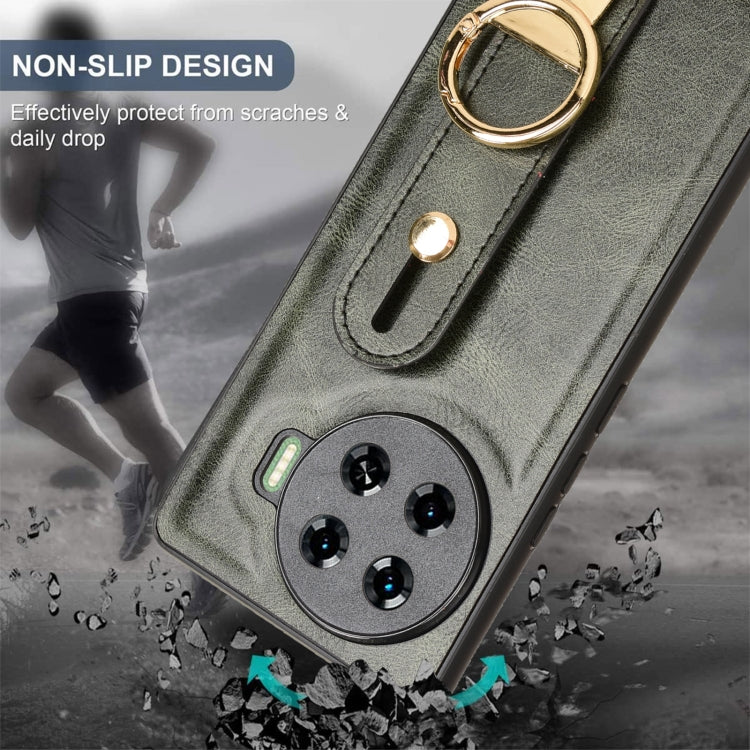 For Tecno Spark 20 Pro+ 5G Wristband Leather Back Phone Case
