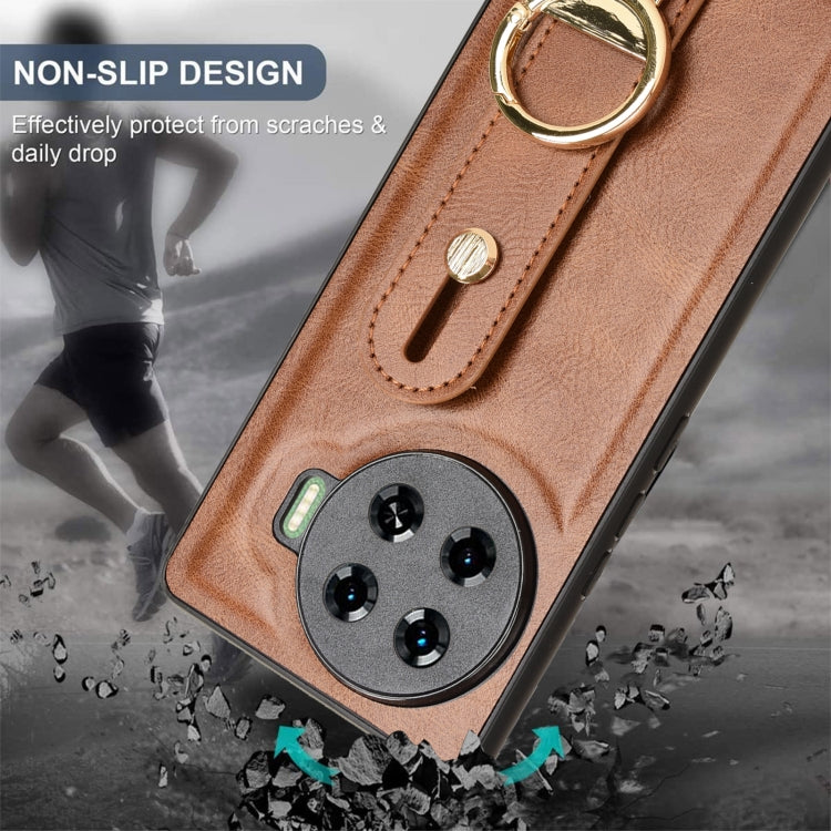 For Tecno Spark 20 Pro+ 5G Wristband Leather Back Phone Case