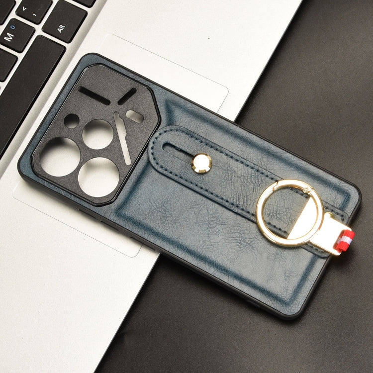 For Tecno Pova 6 Pro 5G Wristband Leather Back Phone Case