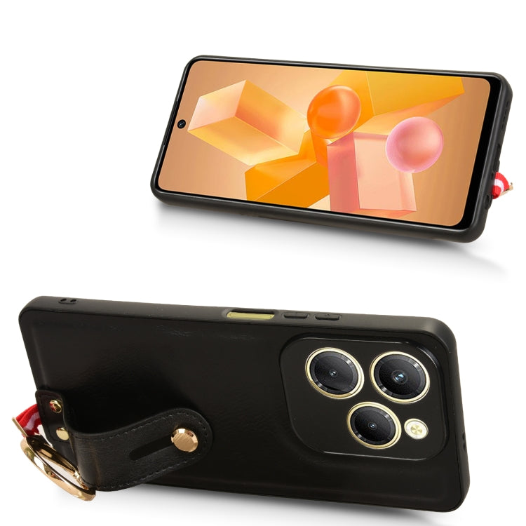 For Tecno Spark 20 Pro 4G Wristband Leather Back Phone Case