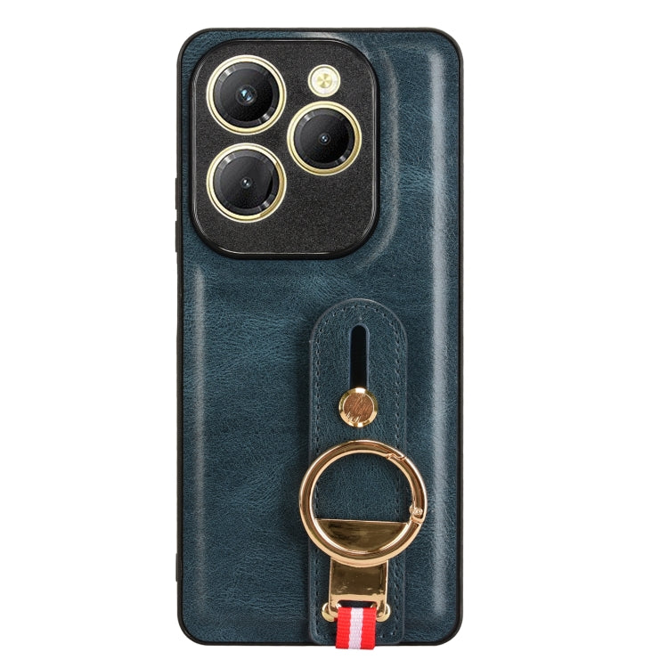 For Tecno Spark 20 Pro 4G Wristband Leather Back Phone Case