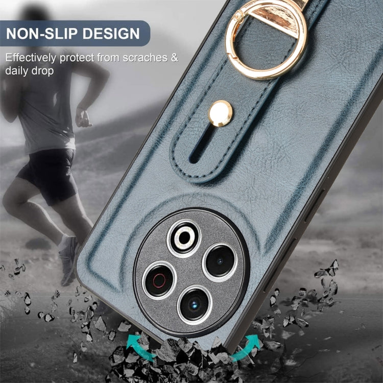 For Tecno Spark 30 Pro 4G Wristband Leather Back Phone Case