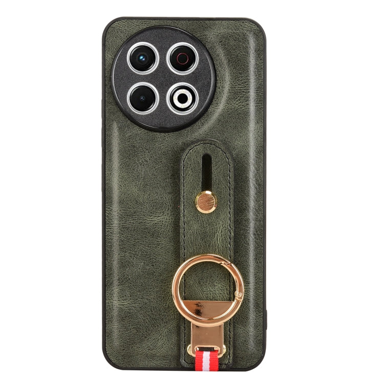 For Tecno Spark 30 Pro 4G Wristband Leather Back Phone Case