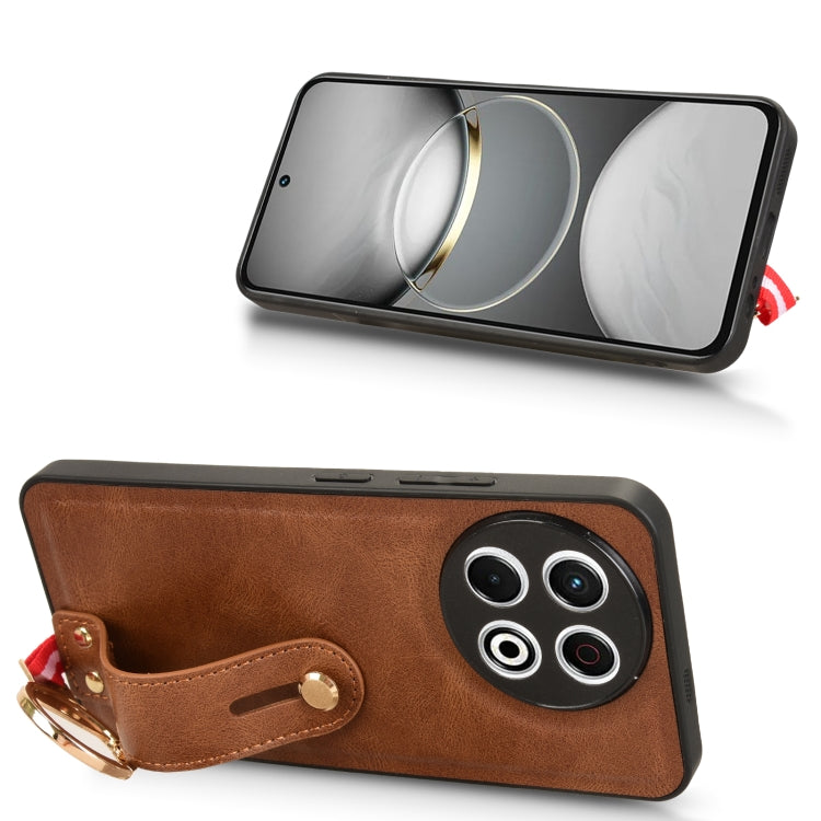 For Tecno Spark 30 Pro 4G Wristband Leather Back Phone Case
