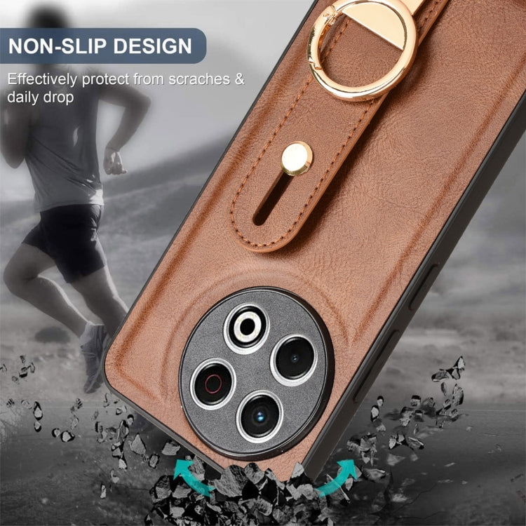 For Tecno Spark 30 Pro 4G Wristband Leather Back Phone Case