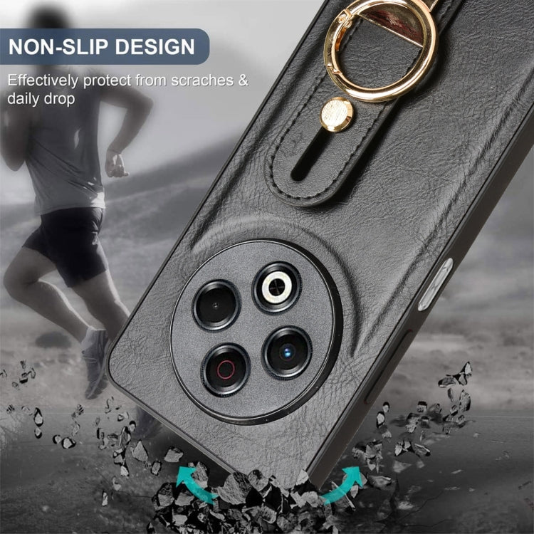 For Tecno Spark 30 4G Wristband Leather Back Phone Case