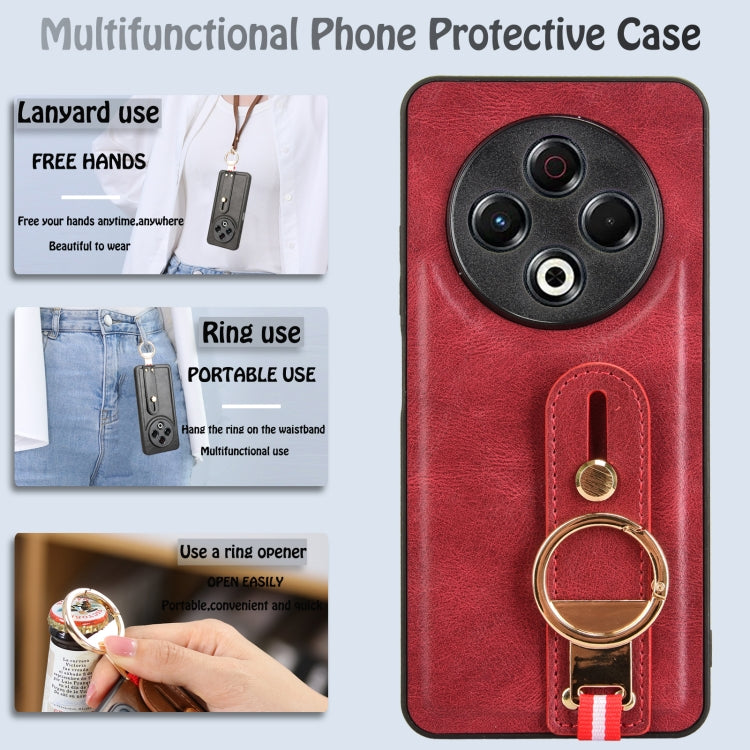 For Tecno Spark 30 4G Wristband Leather Back Phone Case