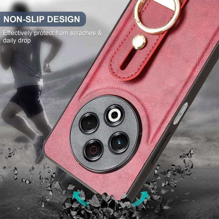 For Tecno Spark 30 4G Wristband Leather Back Phone Case