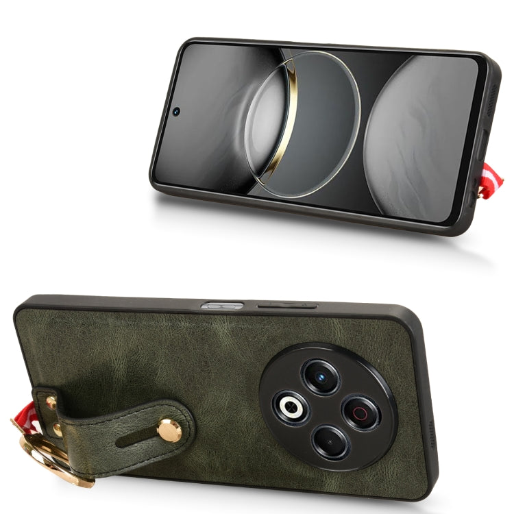 For Tecno Spark 30 4G Wristband Leather Back Phone Case
