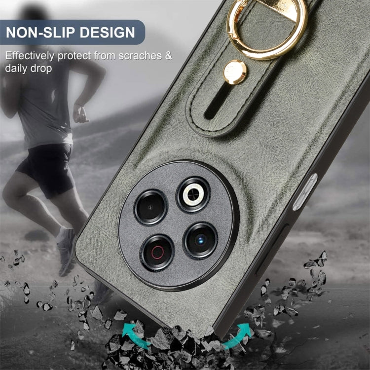 For Tecno Spark 30 4G Wristband Leather Back Phone Case