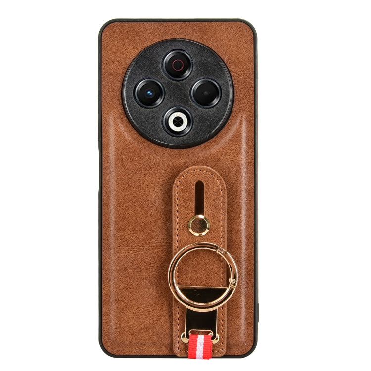 For Tecno Spark 30 4G Wristband Leather Back Phone Case