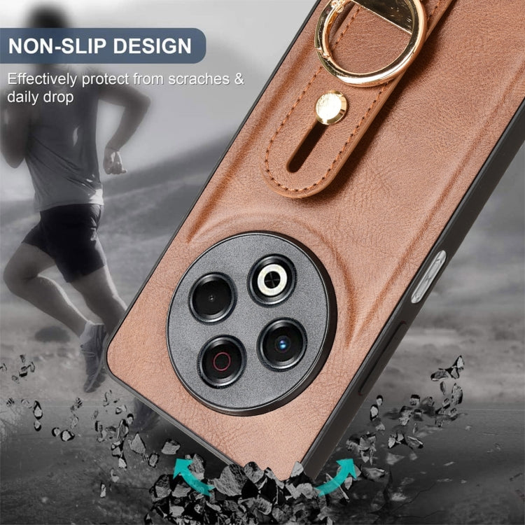 For Tecno Spark 30 4G Wristband Leather Back Phone Case