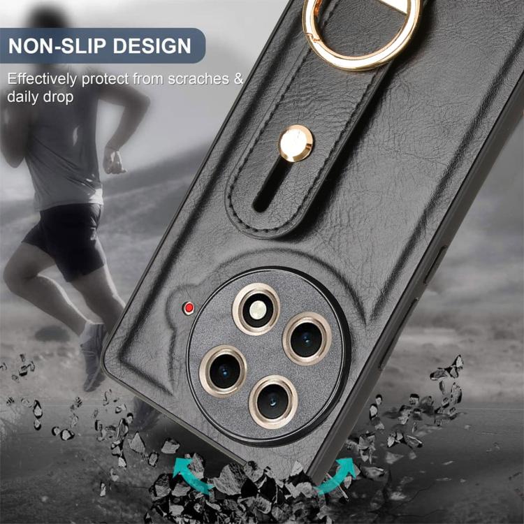 For Tecno Camon 30S / 30S Pro Wristband Leather Back Phone Case