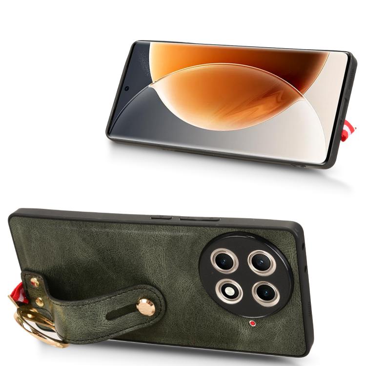 For Tecno Camon 30S / 30S Pro Wristband Leather Back Phone Case
