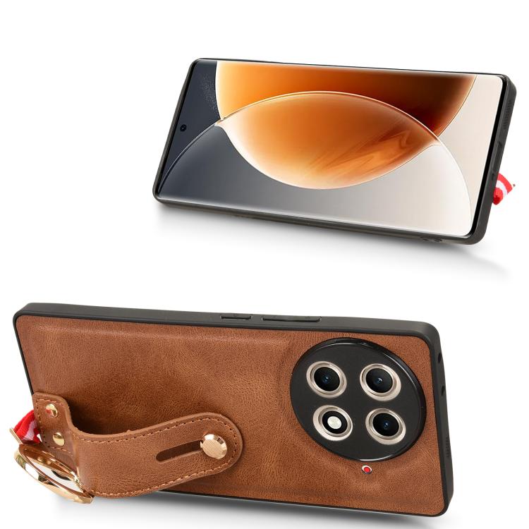 For Tecno Camon 30S / 30S Pro Wristband Leather Back Phone Case