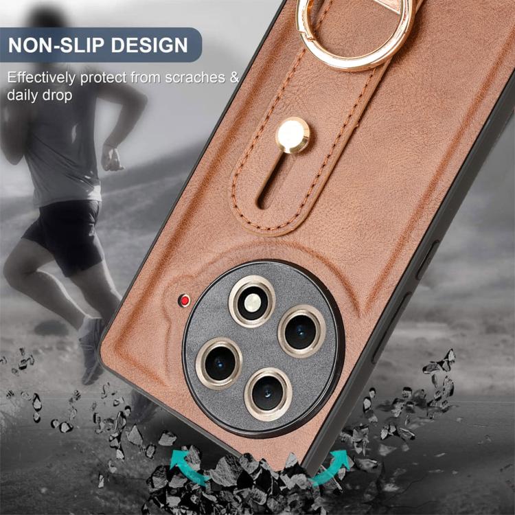 For Tecno Camon 30S / 30S Pro Wristband Leather Back Phone Case