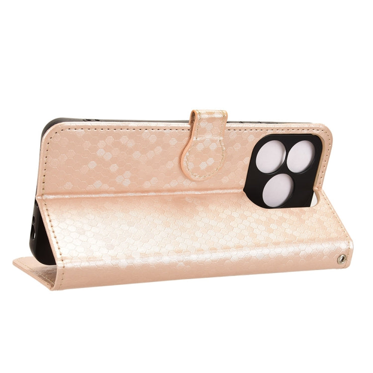 For ZTE Axon 60 4G Honeycomb Dot Texture Leather Phone Case