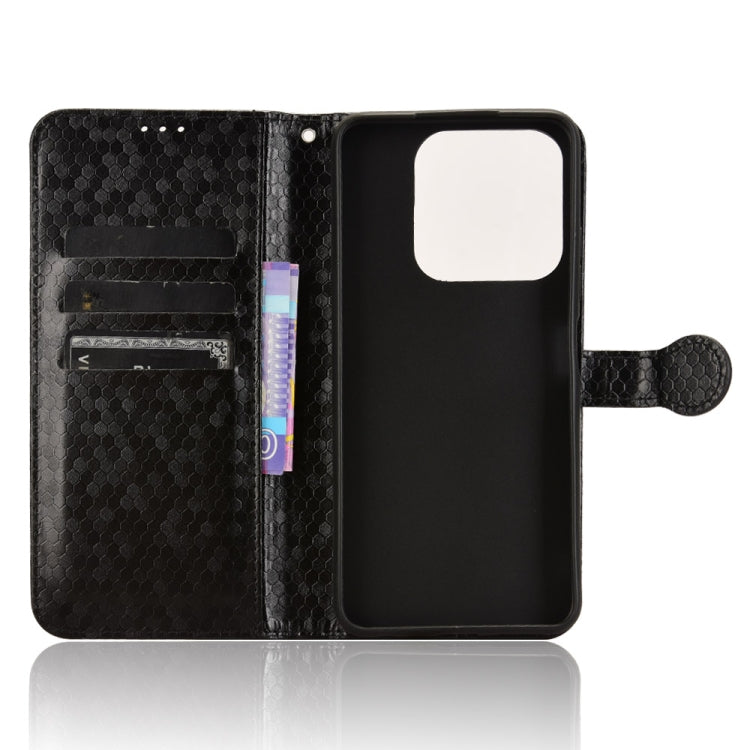 For ZTE Blade A75 Honeycomb Dot Texture Leather Phone Case