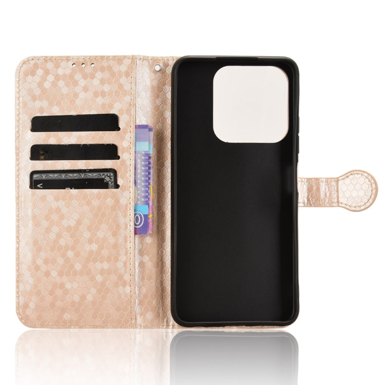 For ZTE Blade A75 Honeycomb Dot Texture Leather Phone Case